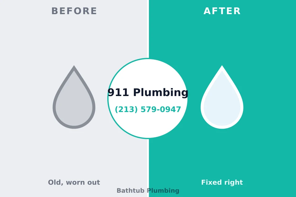 Before and after: plumbing repair South Point, TX